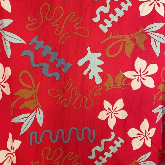 Barefoot as in Paradise men’s red, patterned Hawaiian shirt. Size XXL. NWT. - Picture 5 of 7